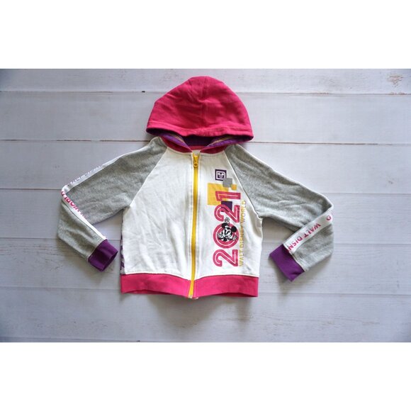 Walt Disney World 2021 Zip Up Hoodie - Size M (7/8) - Picture 1 of 7